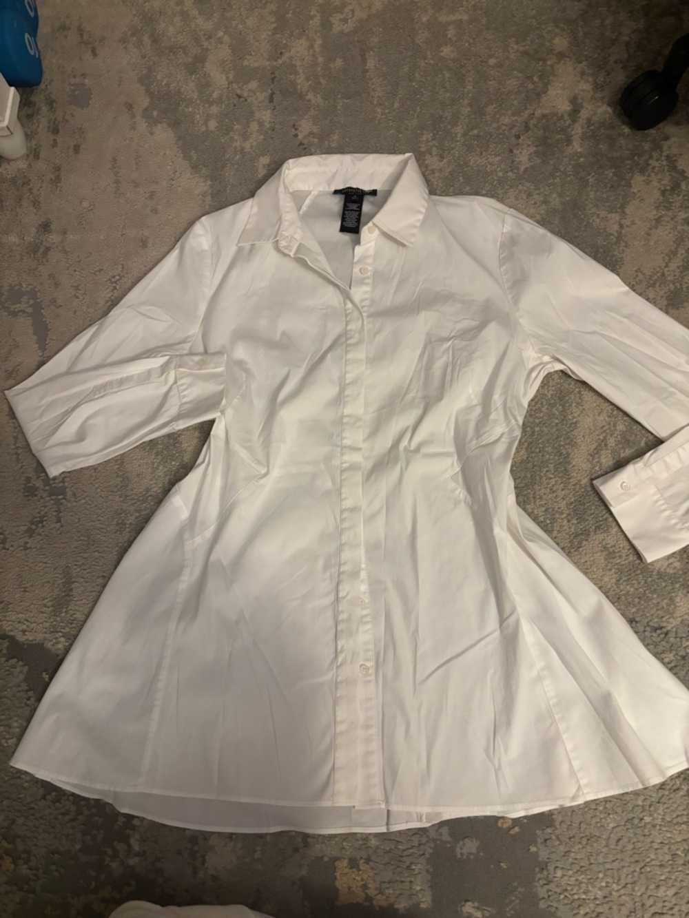 NEW Lafayette 148 New York Women's Wright Stretch Cotton Shirt